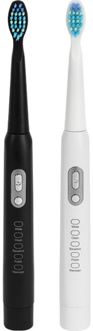 스마트소닉 1000 플러스 음파칫솔 더블세트 [블랙+화이트] SG-2011A, 1개, 블랙+화이트