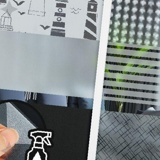 창문필름지 시트지 불투명 사생활보호 스티커 4M, 매듭 KNOT 4M