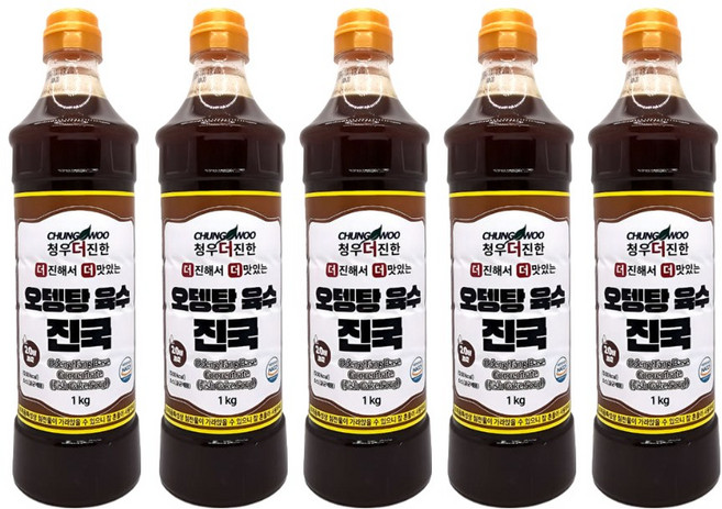 청우 더진한 오뎅탕육수진국, 1kg, 5개