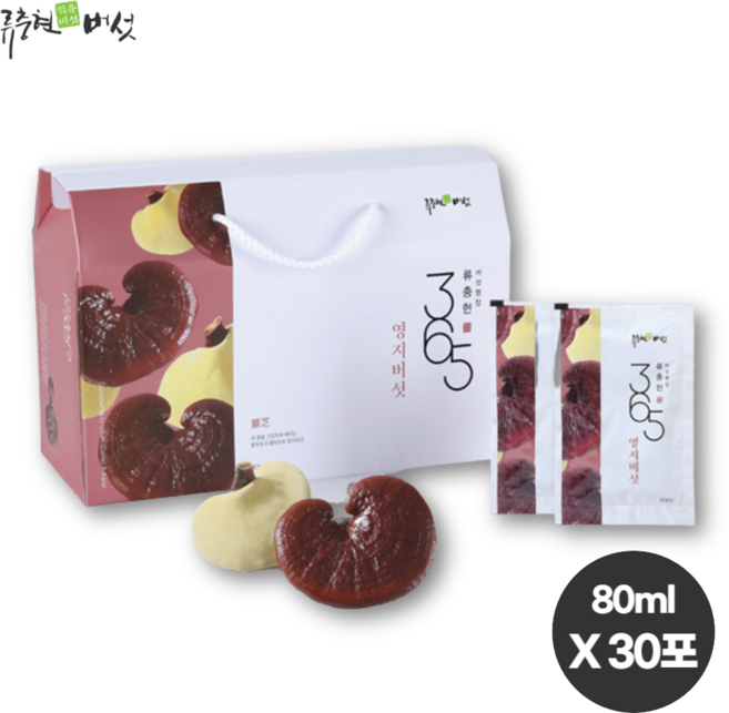 영지버섯 진액 액기스 불로초 영지버섯 물 차 즙 선물용 30포, 1개, 2.4L