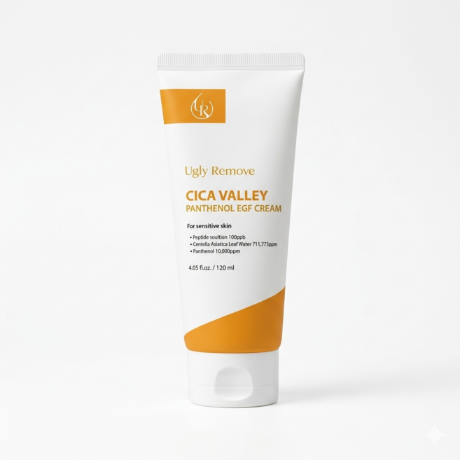 어글리리무브 시카밸리 EGF 판테놀 리페어 크림 레이저 시술후 관리 크림, 1개, 120ml