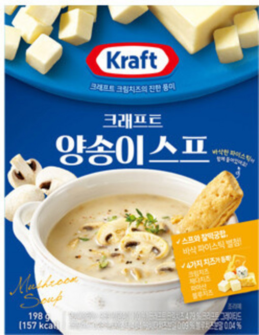 삼립 크래프트 양송이스프 198g 치즈스프 시리즈, 30개