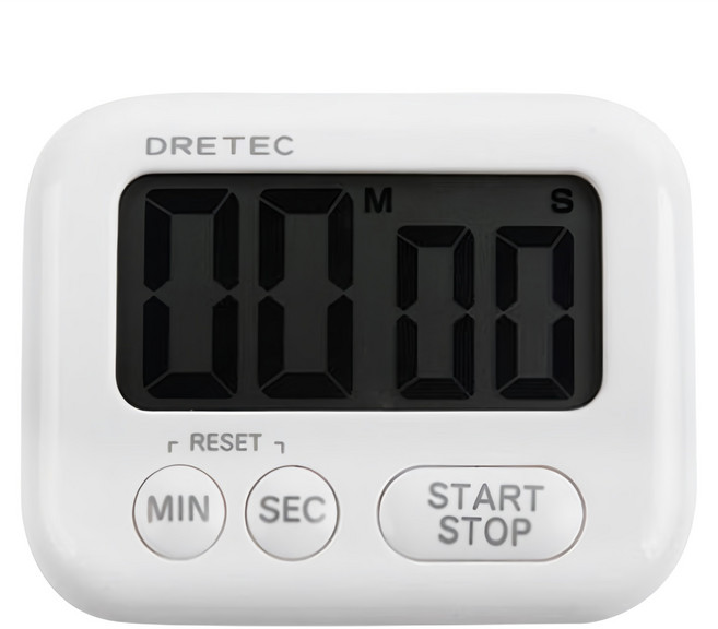 드레텍 디지털 주방타이머, 화이트, 1개