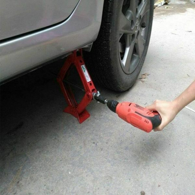 (WHIZ) 1/2형 자동차 셀프정비 작키 유압작기 잭 사다리 자키 리프트 전동드릴 연결 어댑터, 1개