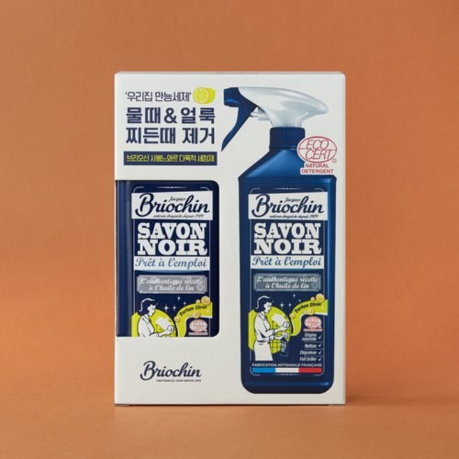 브리오신 다목적세정제 레몬향 750mlX2입, 750ml, 2개