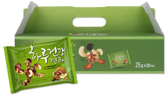 리얼넛츠 하루건강견과 1박스1봉당25g총30봉, 25g, 1세트
