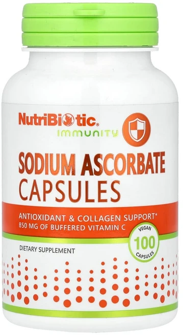뉴트리바이오틱 아스코르브산 나트륨 비건 캡슐, 100정, 1개 - 쿠팡