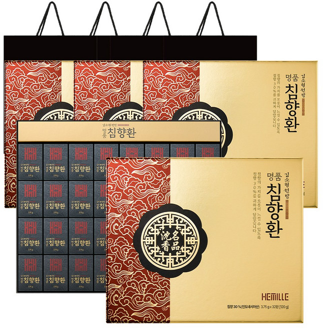 김소형원장 침향30% 명품 침향환 32환+쇼핑백, 120g, 4박스