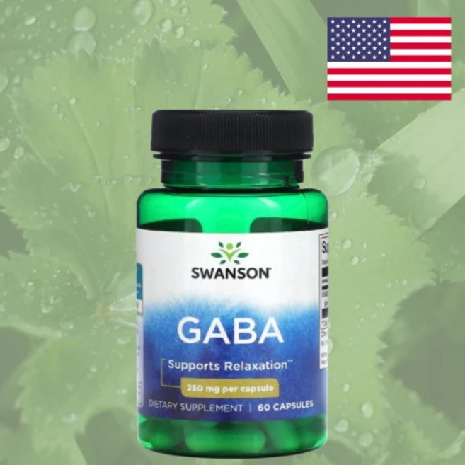 가바 스완슨 250mg 캡슐 Swanson GABA, x, 1개, 60정 - 쿠팡