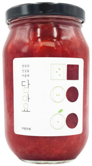 담아요 수제 딸기잼 과일쨈 생딸기 콩포트 스프레드, 1개, 540g