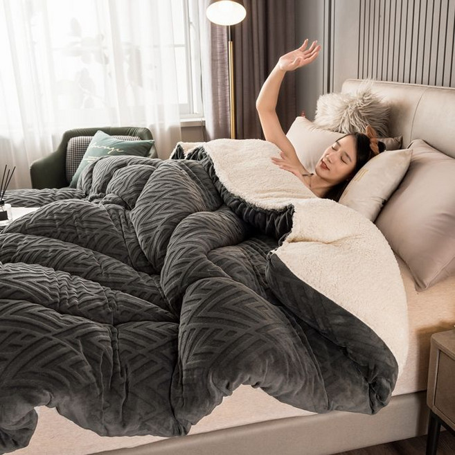 가남 겨울이불 프리미엄 우유양털 극세사 보들보들 두꺼운 이불