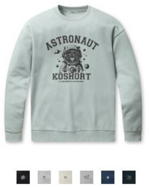 [백화점 정품] 폴햄 남성 코숏 더블니트 그래픽 맨투맨 티셔츠 PHF4TR1210