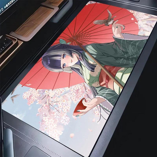 마우스 패드 애니메이션 인쇄 노트북 홀로라이브 주후테이 라덴 키보드 게임 고무 책상 매트, 10. 5