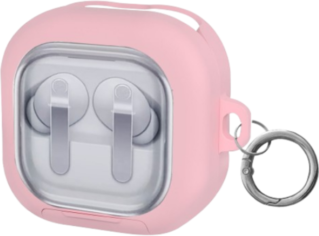 투에이비 갤럭시 버즈4 / 버즈4 프로 범퍼락 거치대 케이스, 1개, 핑크, 갤럭시 버즈4/버즈4 프로