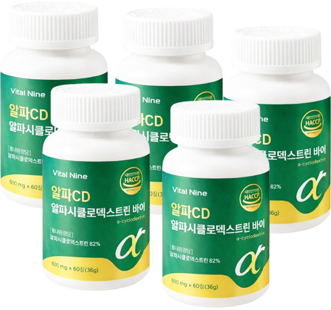 세모건담 알파시디 알파CD 알파시클로텍스트린 정, 5개, 60정