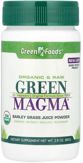 Green Foods Green Magma 보리순즙 분말 80g(2.8oz), 1개, 80g - 쿠팡