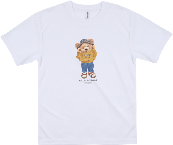 쿨론_A_베어베어 곰돌이 티셔츠 기능성 쿨론티 남자 여성 반팔티