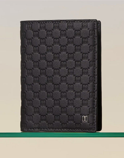 [백화점 정품] 닥스 ACC 25FW [선물포장]블랙 유럽 수입가죽 루이스 엠보 DD 패턴 카드오거나이저 DBWA4F375