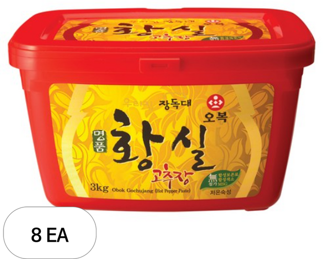 [오복] 명품 황실고추장, 3kg, 8개