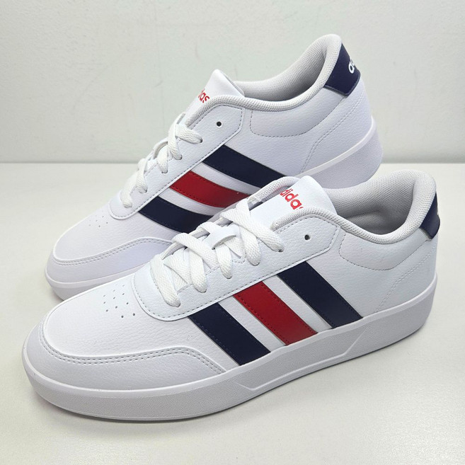 아디다스 깔끔한 삼선 스니커즈 브레이크넷 운동화 남성 화이트 가죽 발편한 데일리 학생 직장인 신발