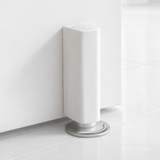 준랩 무타공 슬림락 도어 스토퍼 자석, 1개, 화이트