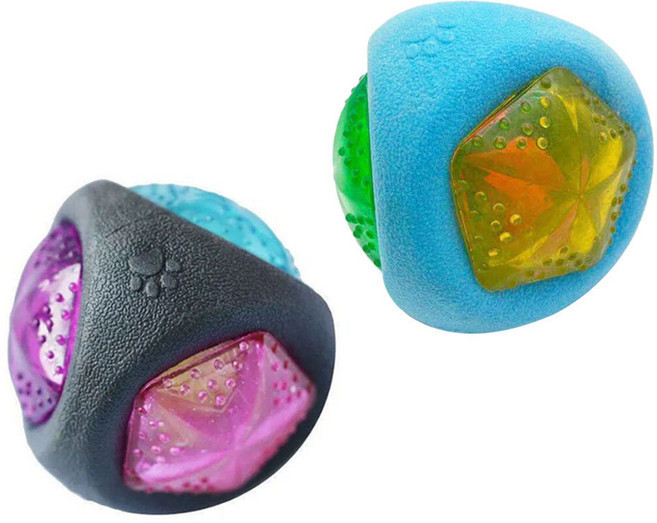 p90 탄탄 매직 볼 땅콩 볼, 탄탄 매직공 짙은 그레이 + 블루, 2개