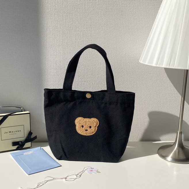 럭키세븐 미니에코백 캔버스 토트백 손목 가방