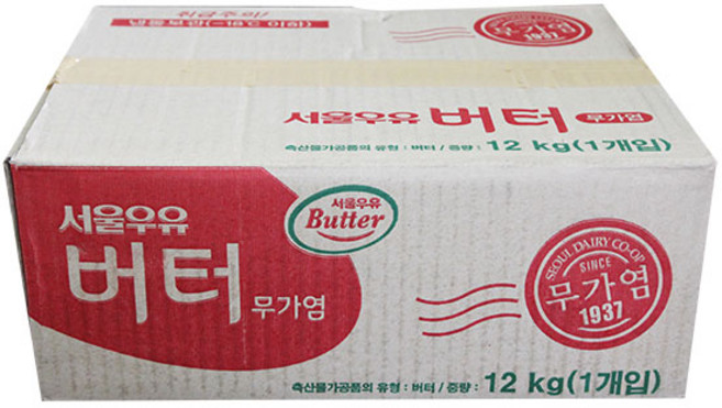 (서울우유) 무가염 버터 12kg /업소용