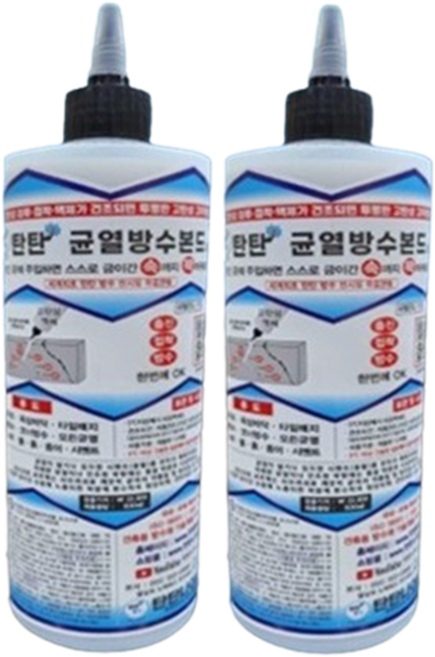 탄탄mall 균열방수본드C-5 투명 500ml 침투방수제 탄탄방수, 2개