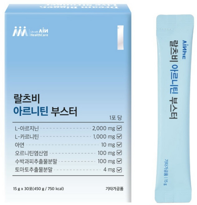 랄츠비 아르니틴부스터 아르기닌 카르니틴 30포 1개입, 1개, 30회분