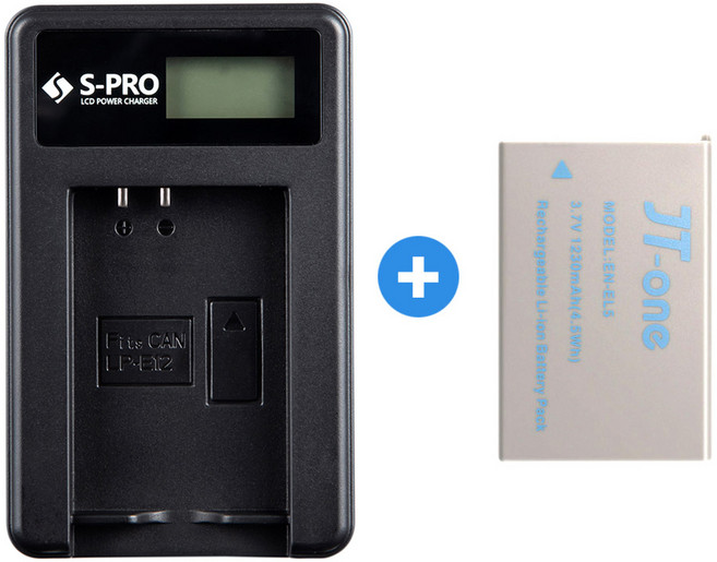 니콘 EL5 LCD 호환충전기+배터리 쿨픽스 P5100 P6000, 1개