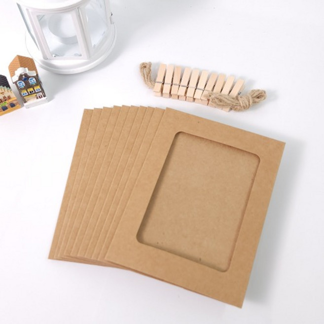 크래프트 포토 프레임 가랜더 액자 세트 10p