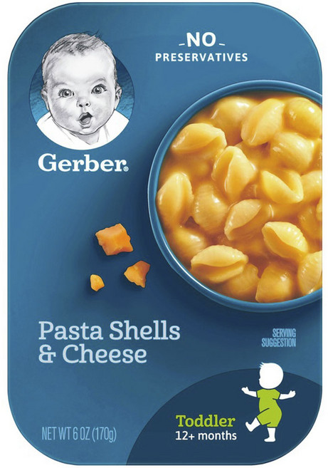 거버 파스타 쉘 면 어린이 식품 170g, 1개