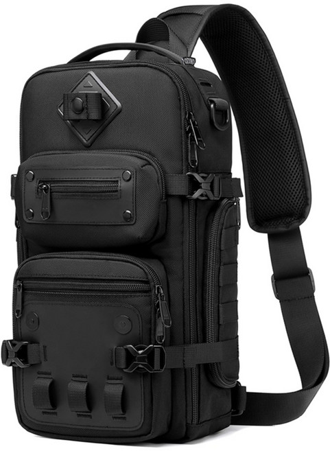 [맨백 더엑스] 남자 여행용 슬링백 10인치 태블릿 체스트 가방 OZK446D