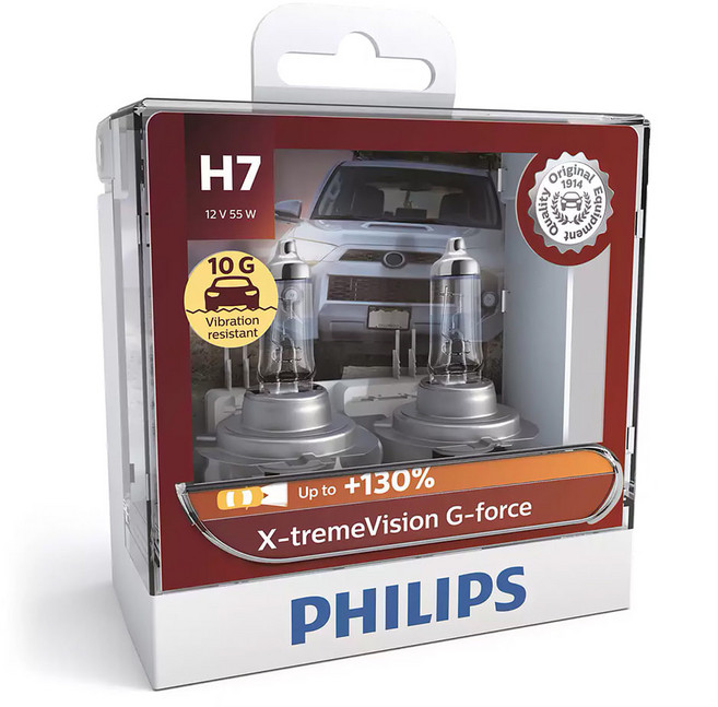 PHILIPS 필립스 익스트림비젼 지포스 할로겐 전조등 H7 H4 H1, 1개, 색온도4300K_H4, 상세페이지 참조3