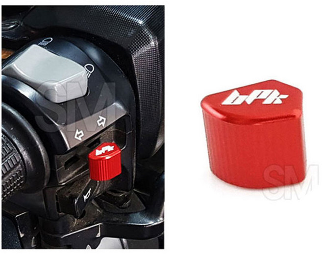 오토바이 윙카 스위치 캡 범용 깜박이 커버 스쿠터 깜빡이 지시등 튜닝, 레드, 1개