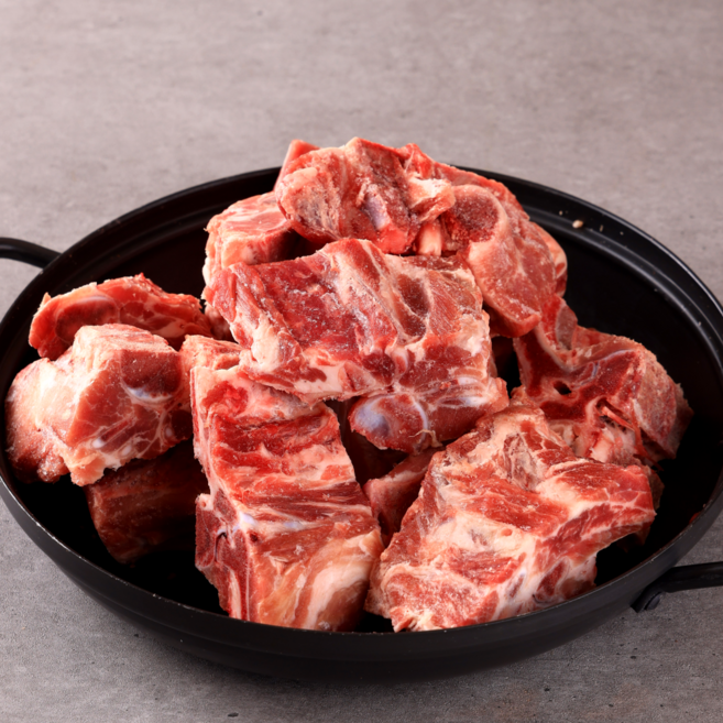 최고기나라 미국산 수입 돼지 목뼈 감자탕뼈 돼지뼈 3kg, 1개