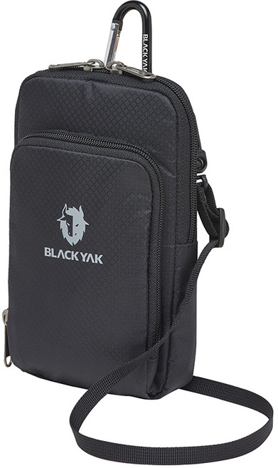 블랙야크 휴대폰 파우치 라이트미니크로스 2BYABX4906, BLACK, BLACK