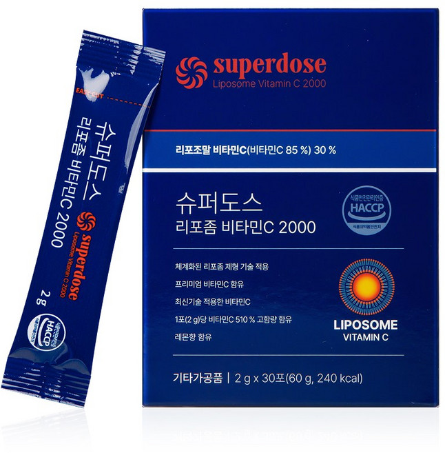 슈퍼도스 리포좀 비타민C 2000, 1박스, 30회분