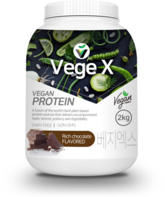 유당제로 비건 베지엑스 프로틴 2kg 식물성단백질보충제, 1개