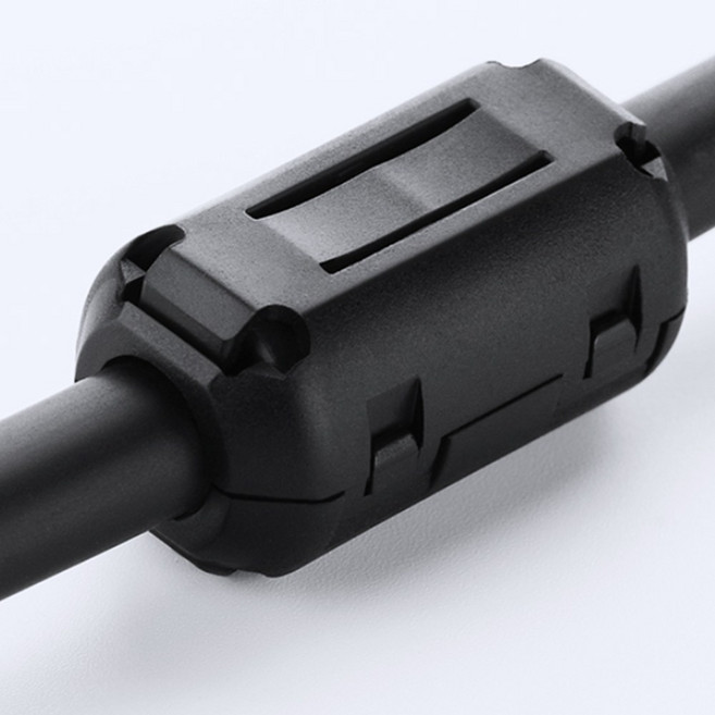 5.5MM 긴 케이블 노이즈제거기 클립형 신호품질향상 필터, 1개