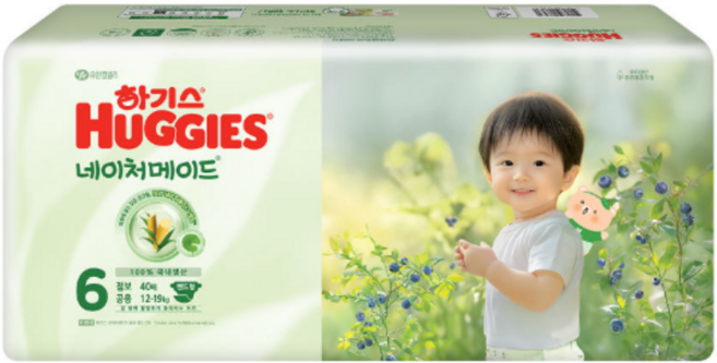하기스 신형 네이처메이드 기저귀 밴드형 남여공용, 점보형(2XL), 120매