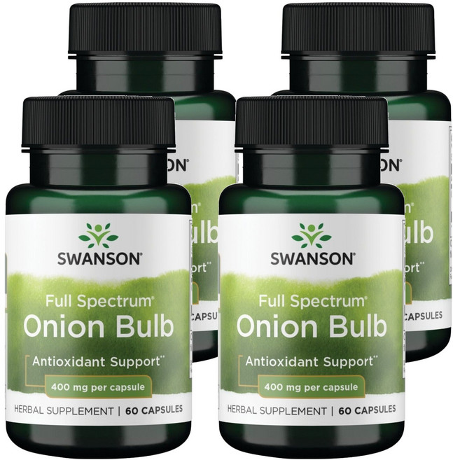 스완슨 풀 스펙트럼 어니언 400mg 캡슐, 60개입, 4개