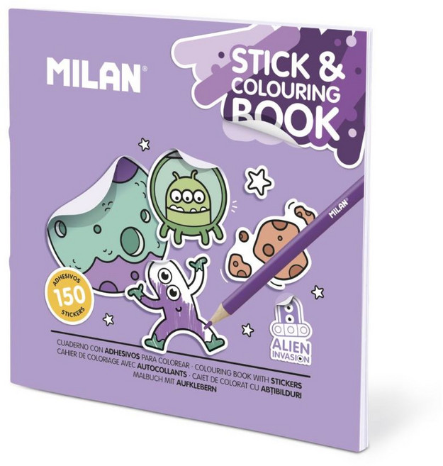 MILAN 星際小小兵 貼貼著色本 150張貼紙