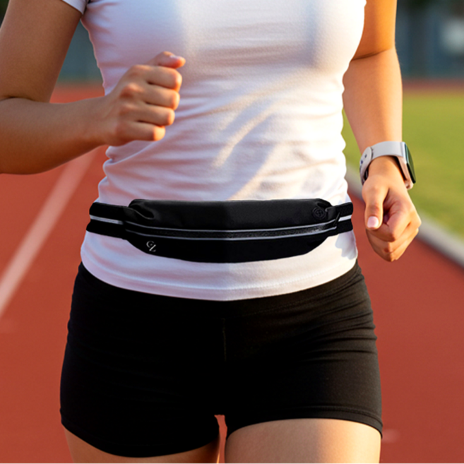 코지로움 남녀공용 러닝벨트, 1개, 블랙