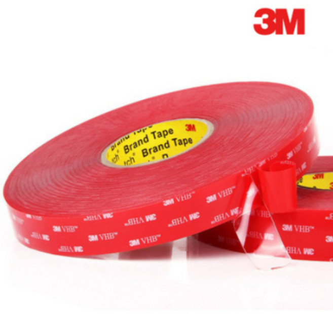 3M4910VHB 투명 양면테이프 초강력 폼양면 대용량 자동차, 폭8mm X 길이16.5M