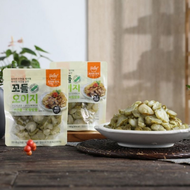 이효진의 국내산 압착꼬들 오이지, 10개, 190g