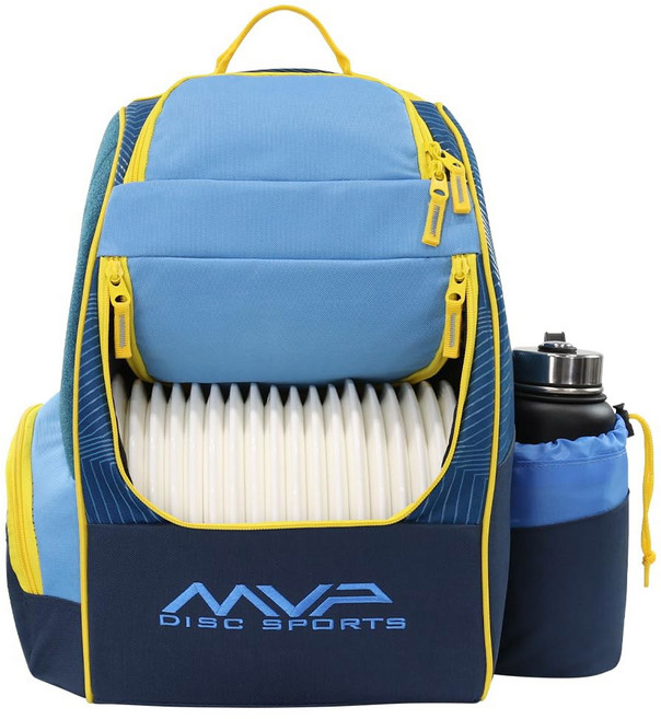MVP 디스크 스포츠 셔틀 골프 백팩 가방 스타일과 색상, Light Cobalt/Midnight Blue, With Velcro Side Panel, Light Cobalt/Midnight Blue