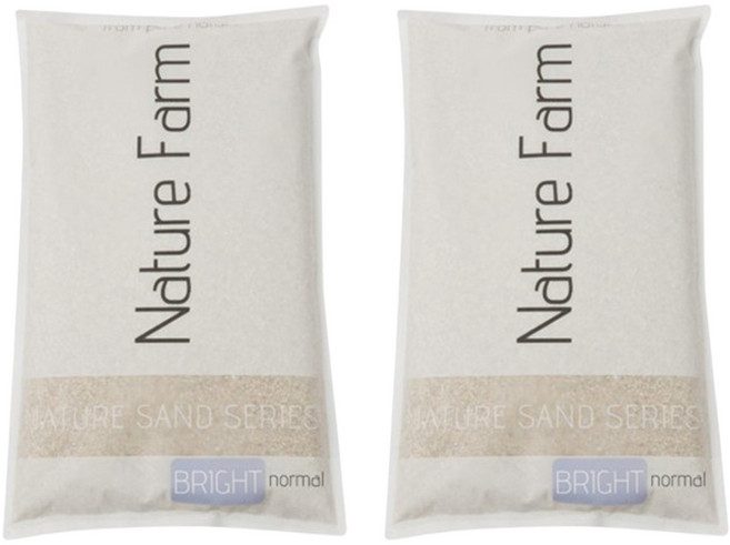 네이쳐팜 Nature Sand YELLOW sugar 수족관 모래 2kg, 2개, 노멀