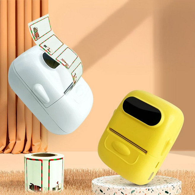 초소형 휴대용 프린터, 1개, 초소형 라벨 프린터
